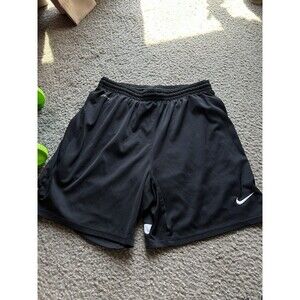 Nike Dri Fit Women’s Black And White Athletic Shorts With Drawstring - Size SM